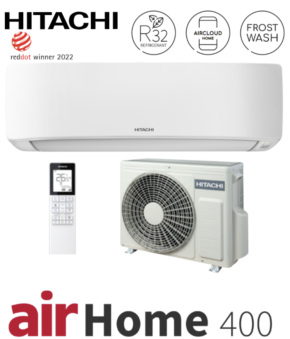 Découvrez la climatisation réversible Hitachi AirHome 400 : design, performance et confort connecté