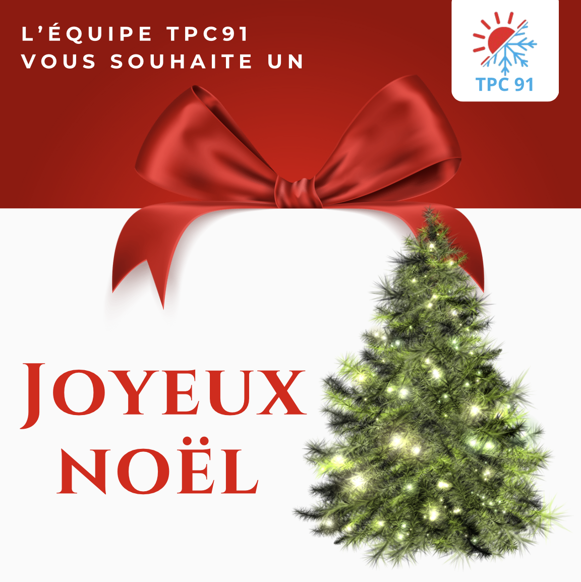 TPC 91  vous souhaite un Joyeux Noël 