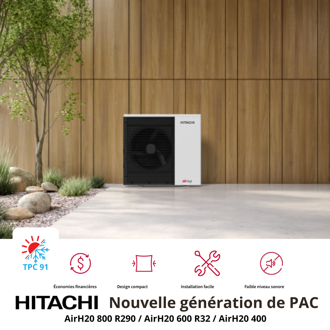 Pompe à chaleur air-eau Hitachi : une solution performante et écologique