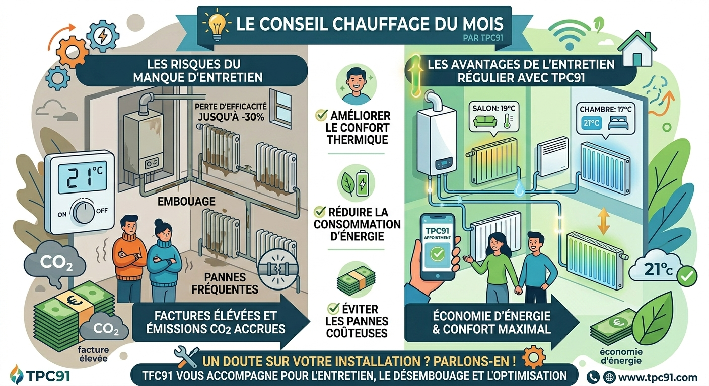 Conseil chauffage du mois : l’entretien, un levier essentiel pour votre confort et vos économies